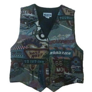 VINTAGE Route 66 Get Your Kicks AOP Vest